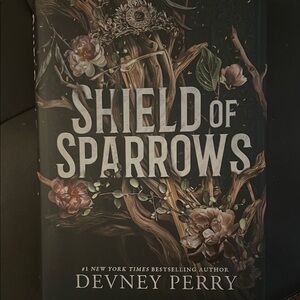 Shield of Sparrows Hardcover Book - Devney Perry - Black Floral Cover